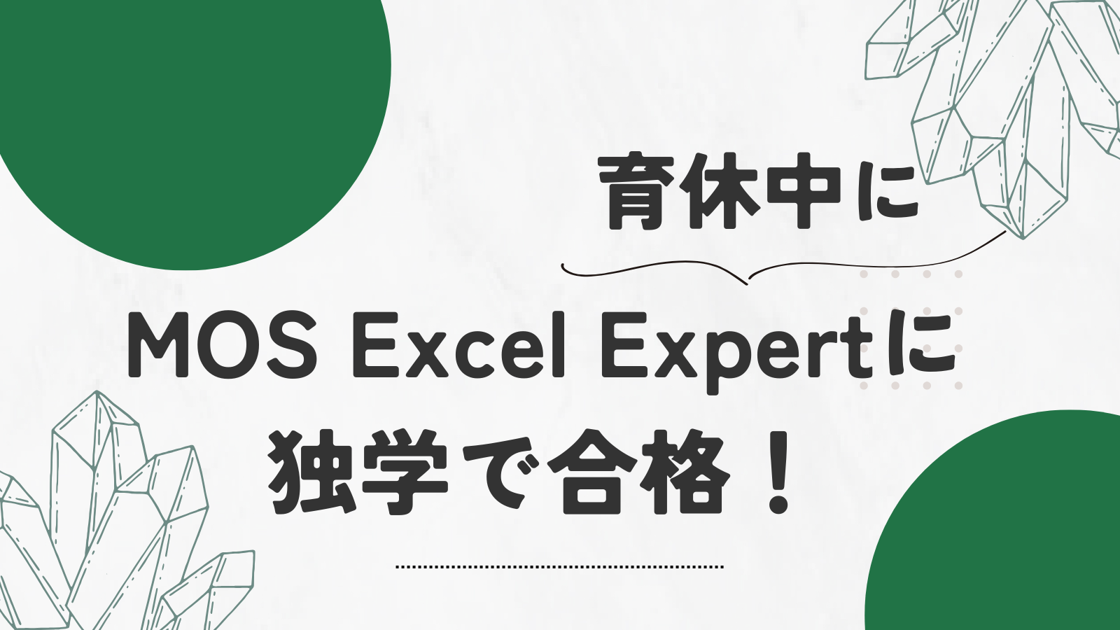 育休中にMOS Excel Expertに独学で合格